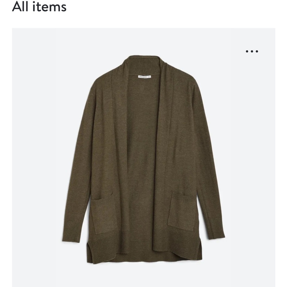 EUC Pink Clover Olive Green Women's Cardigan Sweater from Stitch Fix Medium